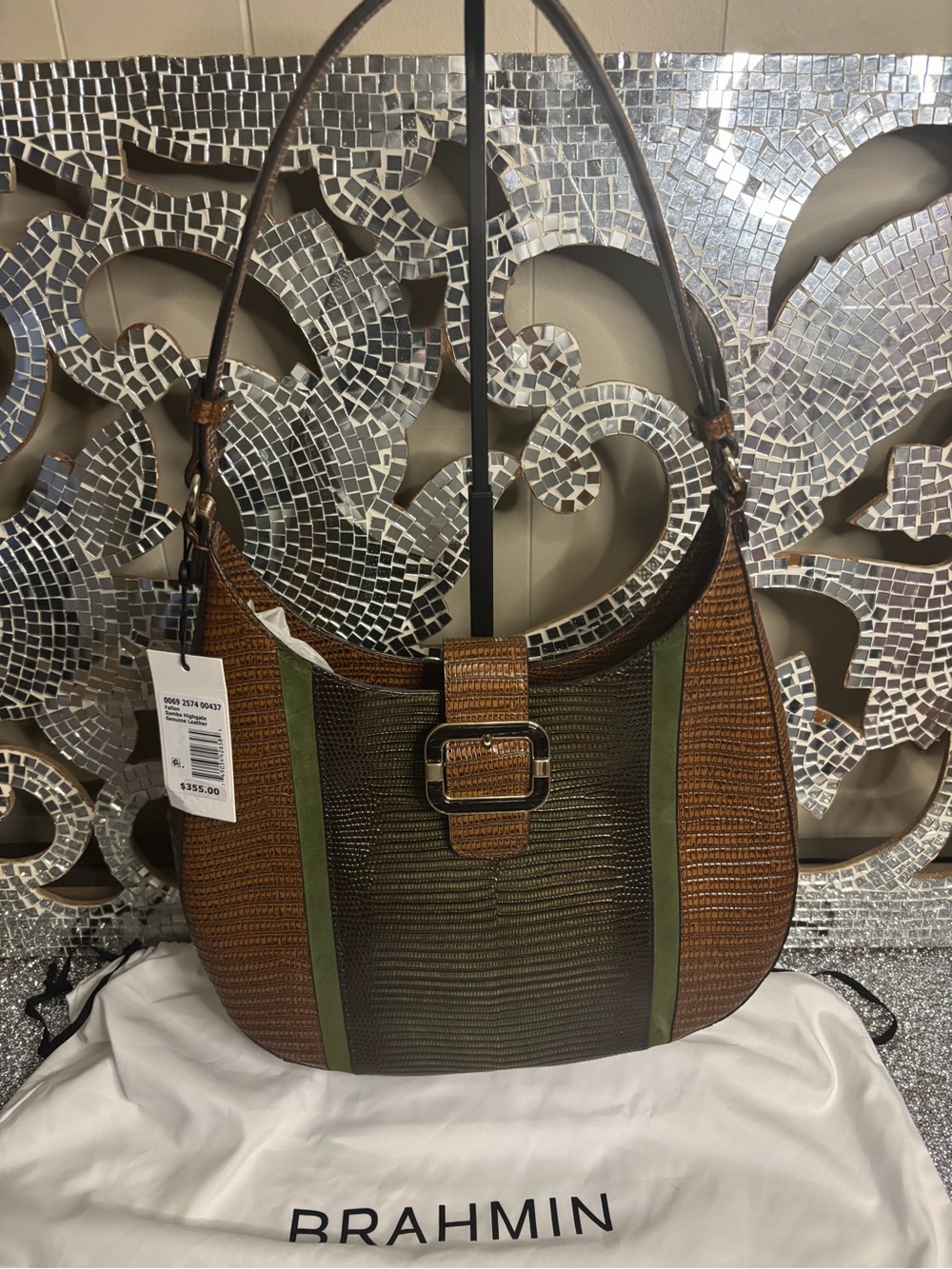 ⭐️Brahmin Fallon Samba Highgate Leather Shoulder Bag
